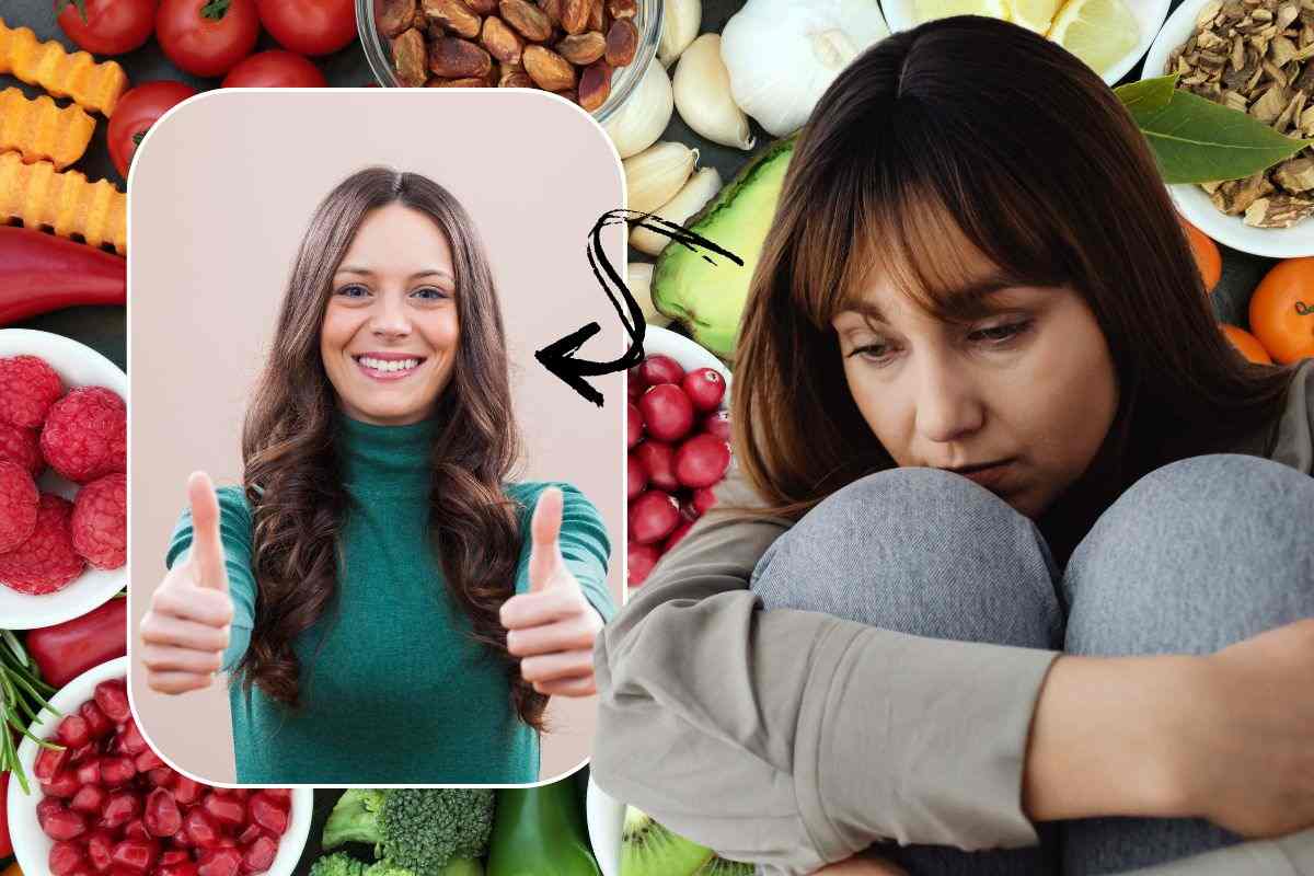 Ragazza felice e ragazza triste