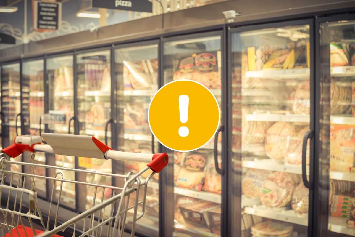 Reparto freezer di un supermercato