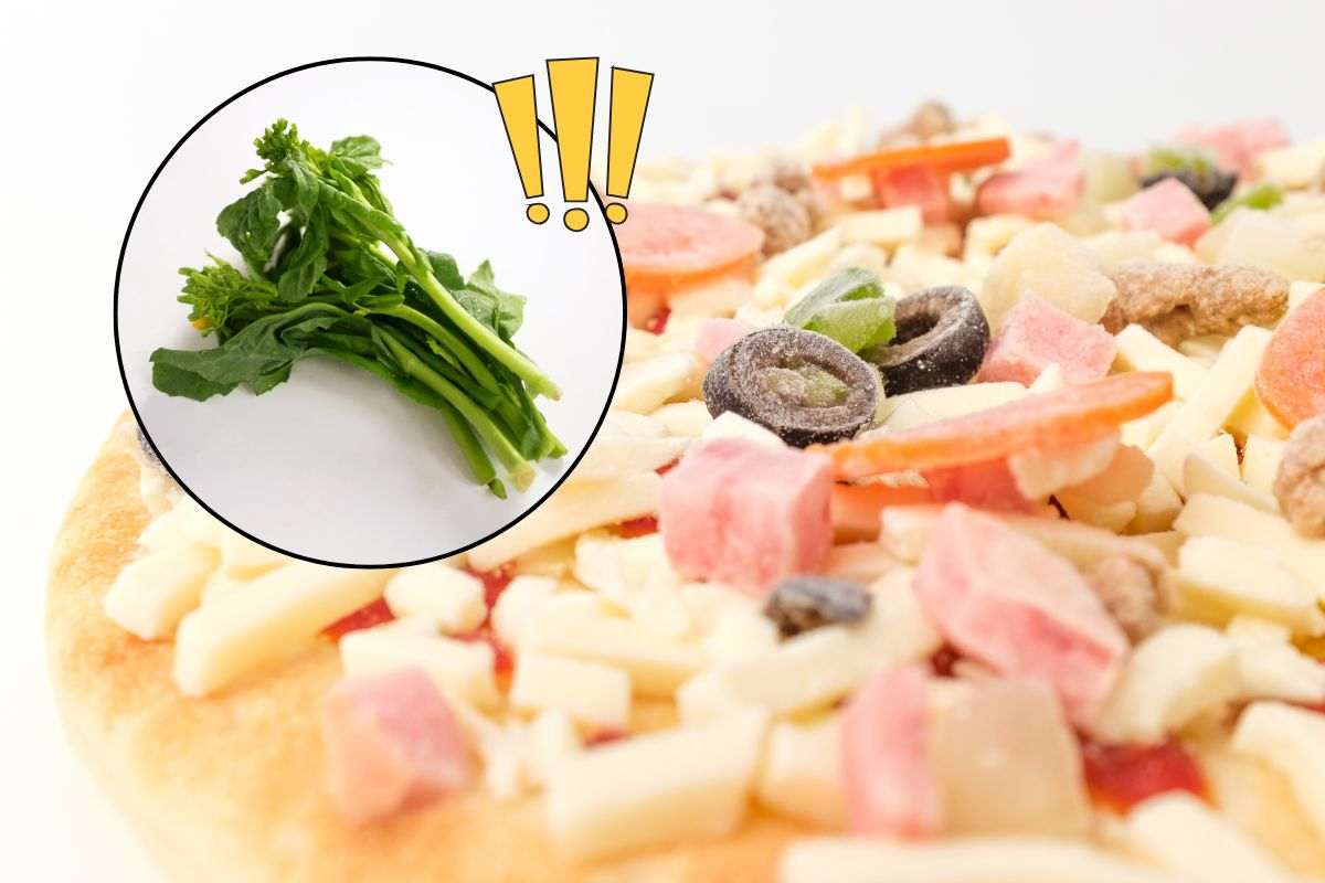 Pizza surgelata con formaggio e verdure